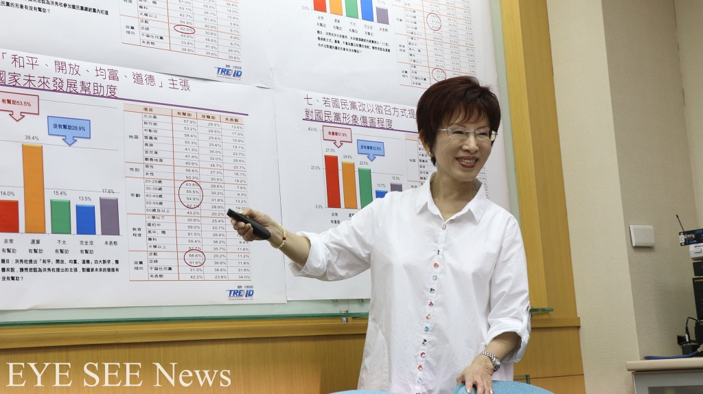 洪秀柱民調破防磚門檻 圖/臉書