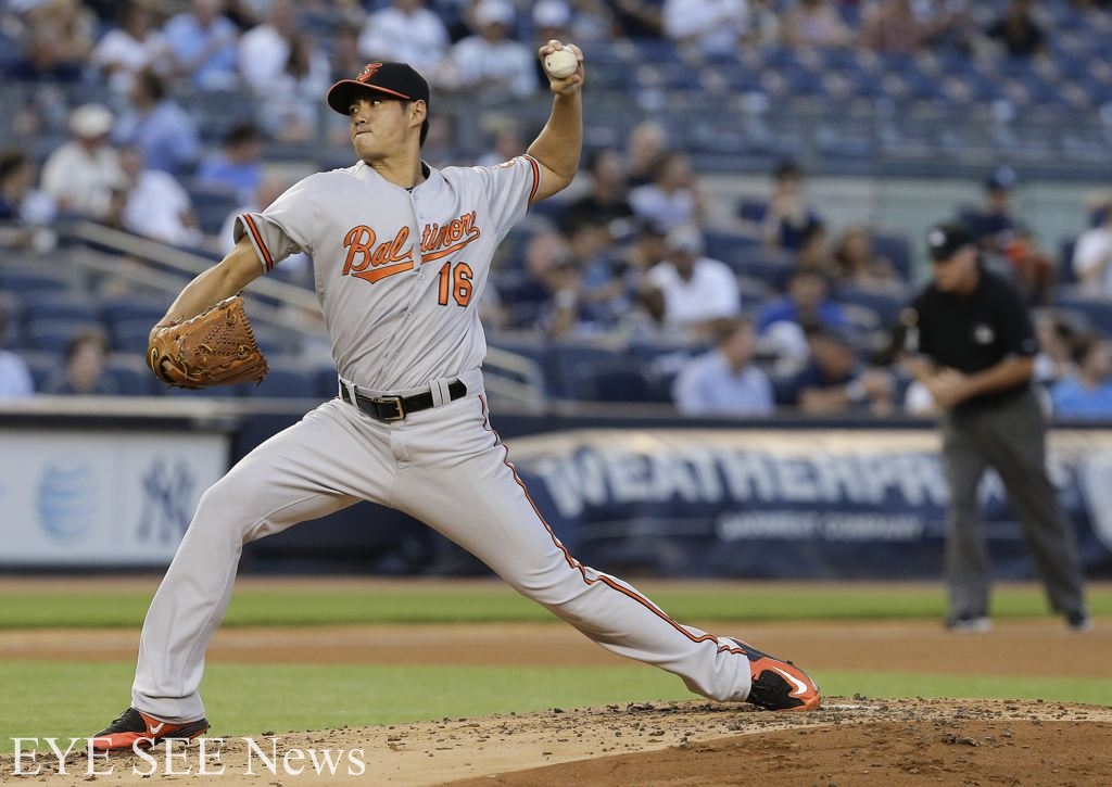 陳偉殷投球英姿 生日惜吞敗　圖/巴爾的摩金鶯隊官網