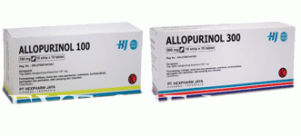 降尿酸藥 Allopurinol 長效及短效劑型。 圖/藥物網站截圖