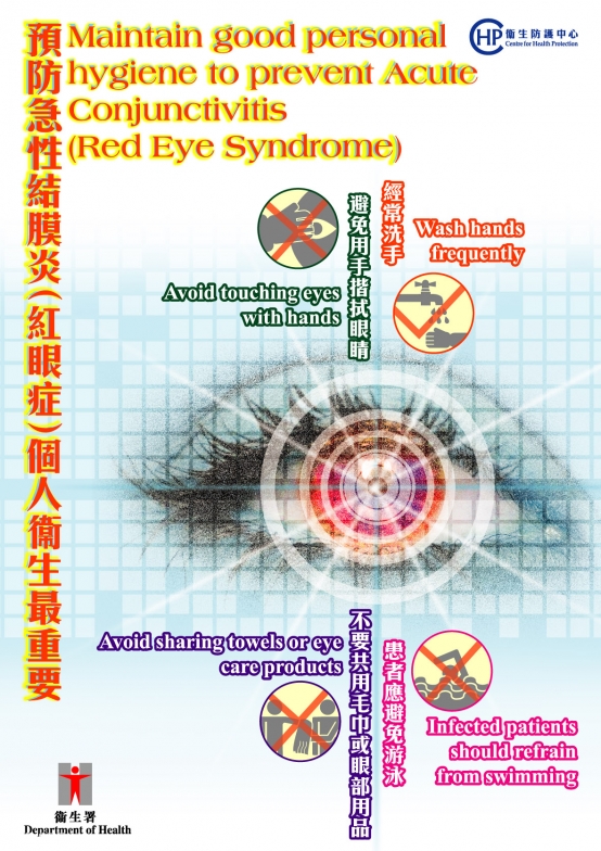 紅眼症的預防  圖/衛福部衛生防護中心