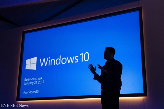 Windows 10發表會。圖/彭博社