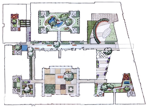 Outdoor space / plan by Niek Roozen
