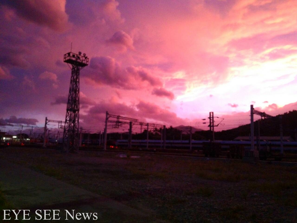杜鵑過境,台東天空火在燒 ESN 記者台東現場拍攝 圖/ESN記者