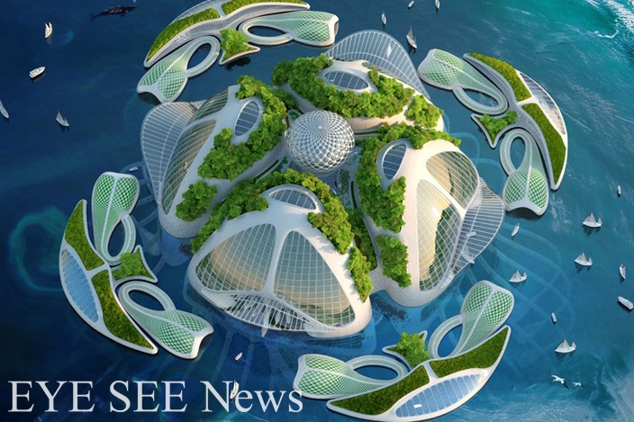 Vincent Callebaut的海洋之城計劃 - Aequorea  圖／vincent.callebaut.org