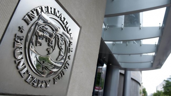 國際貨幣基金（IMF）外觀。圖／取自法新社