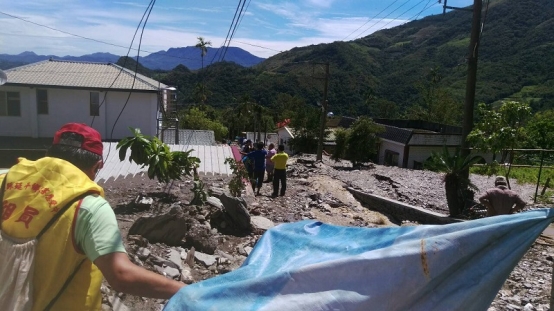 莫蘭蒂颱風為紅葉村帶來嚴重土石流災情。圖/部落居民提供