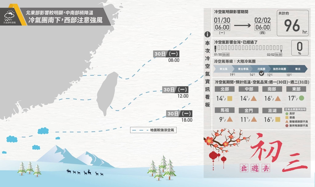 圖╱天氣即時預報提供 圖╱天氣即時預報提供
