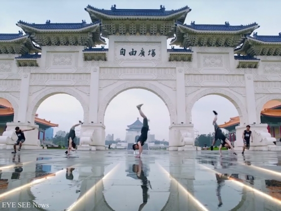 中華奧會為應援世大運，發布「青春　活力　世大運」應援影片，由舞者精湛的舞技串接台北各知名景點。 圖/翻攝自影片