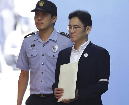 三星副會長李在鎔因賄賂被判處五年徒刑，被外界視為整頓南韓政商勾結的契機。 圖/美聯社