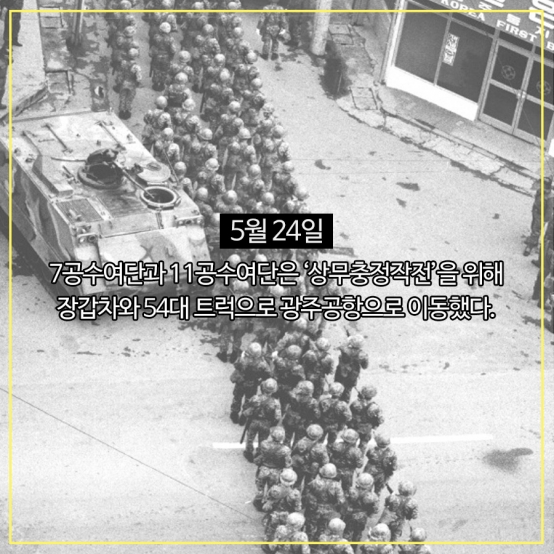 光州事件5月24日派軍鎮壓百姓 圖/518民主運動記錄館